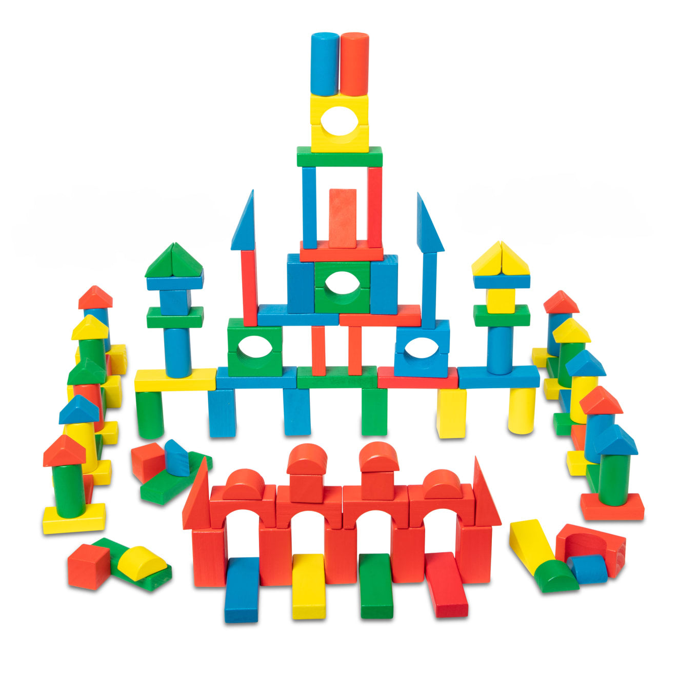 Melissa & Doug 200 Piece Wood Blocks Set - Image 4