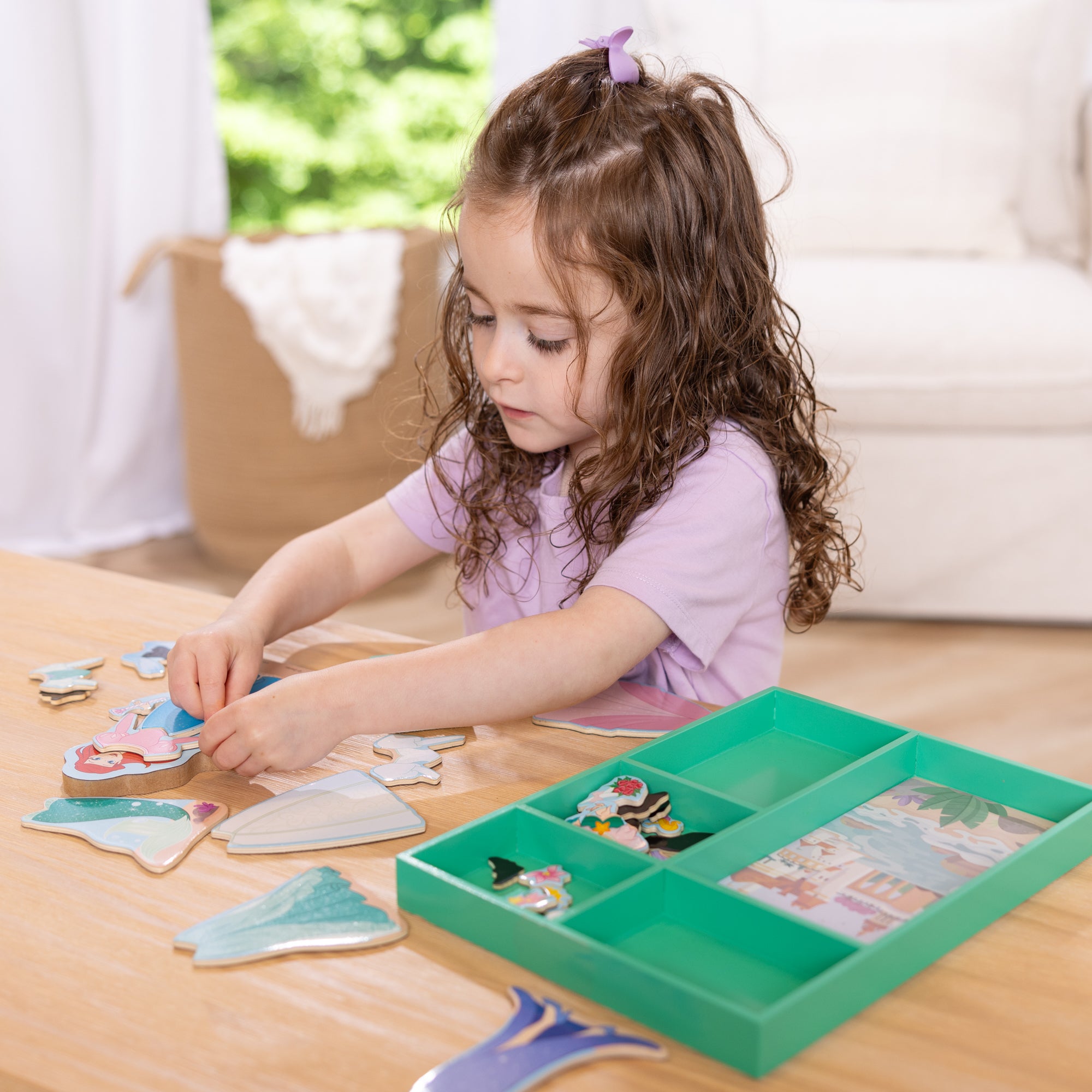 Melissa & Doug Disney Princess Ariel Wooden Magnetic Dress-Up - Image 6