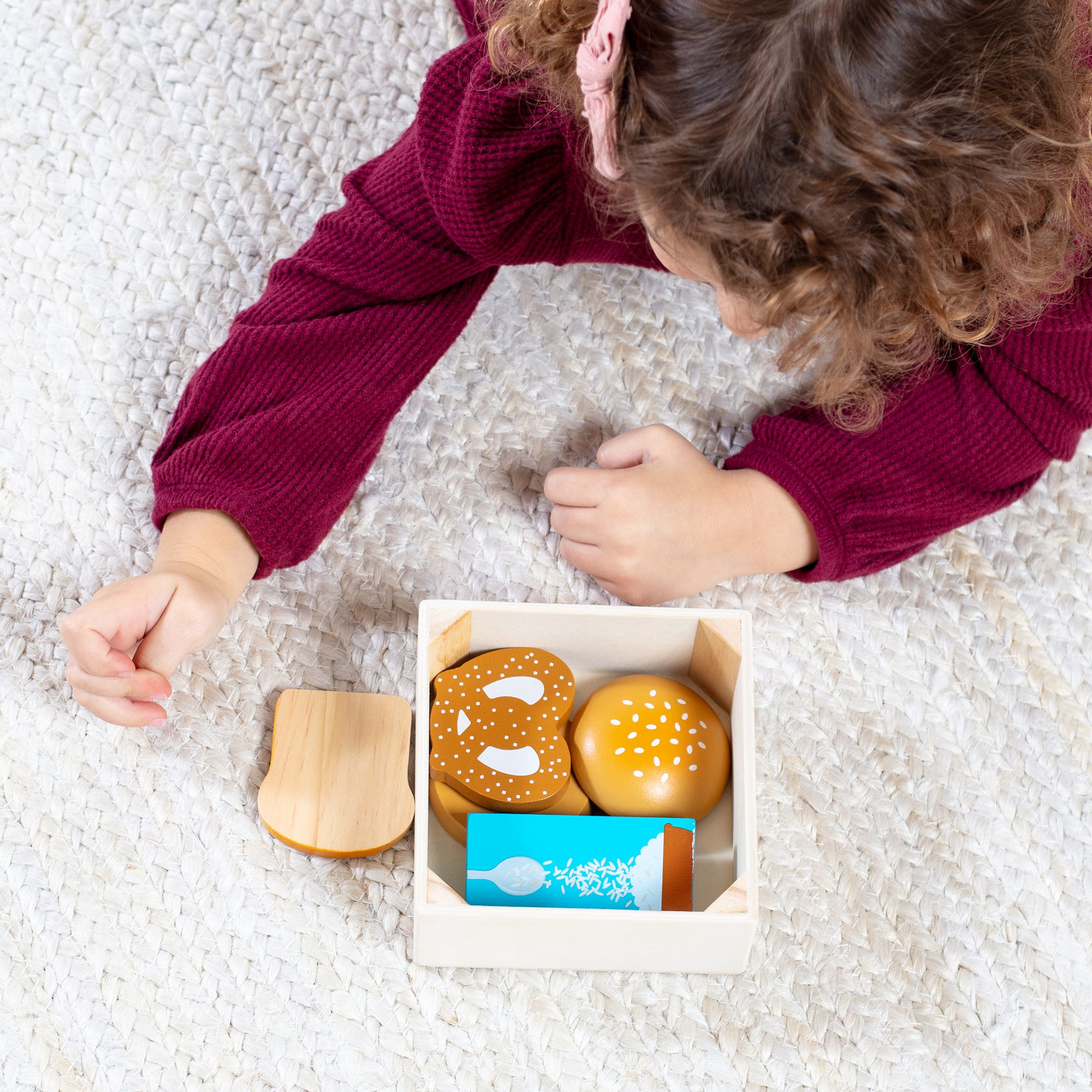 Melissa & Doug Wooden Food Groups Play Set ?C Grains - Image 7