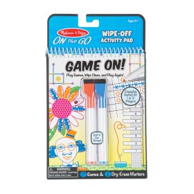 Melissa & Doug Game On! Wipe-Off Activity Pad - On the Go Travel Activity