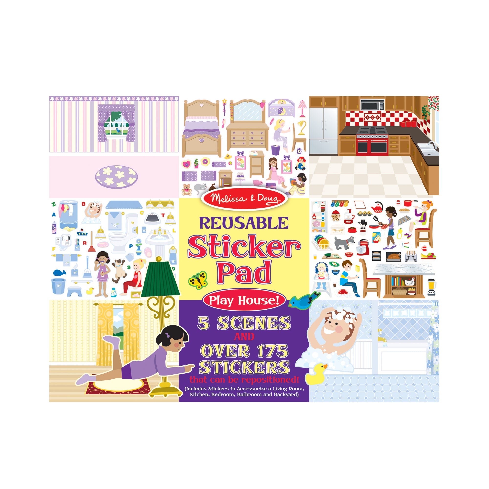 Melissa & Doug Reusable Sticker Pad - Play House!
