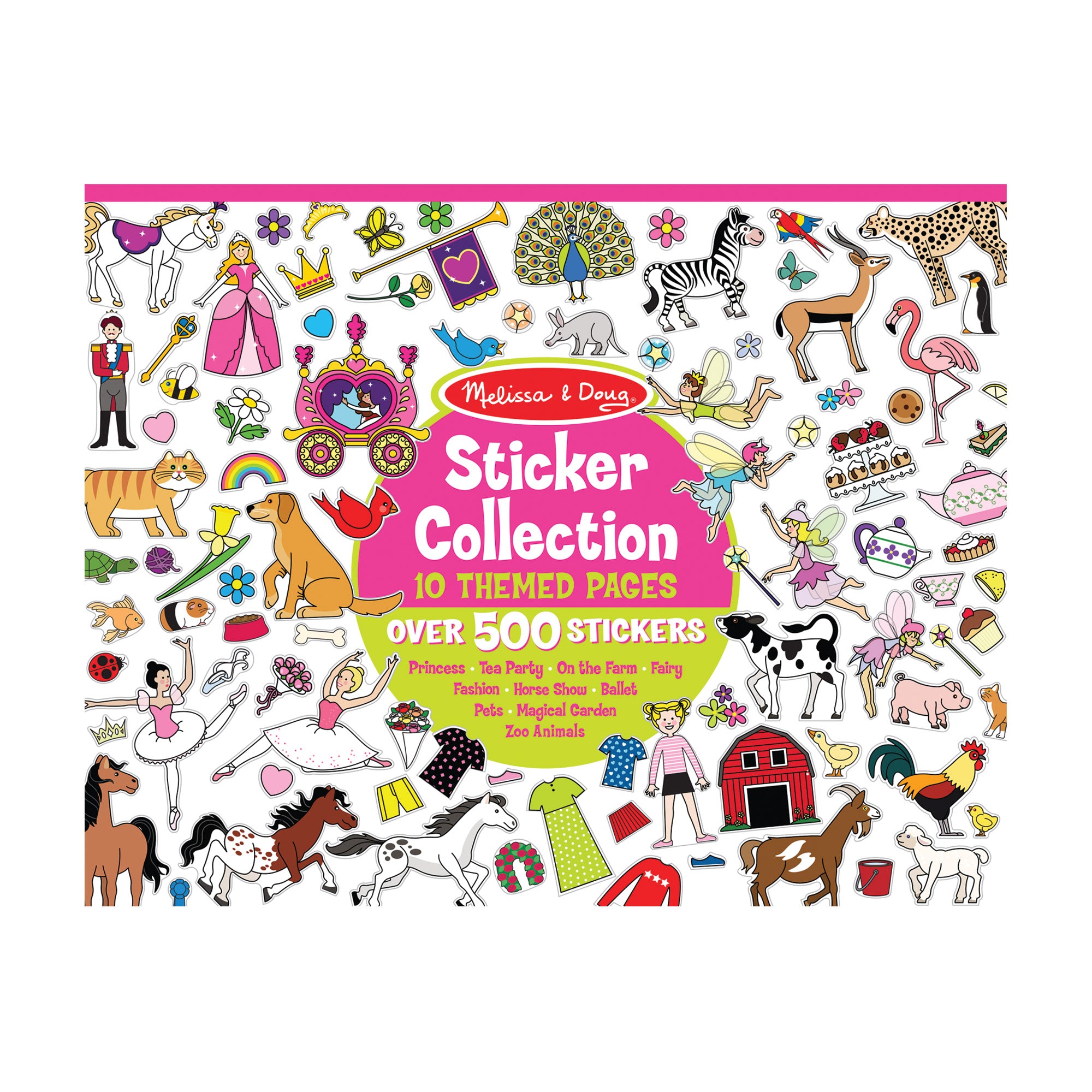 Melissa & Doug Sticker Collection - Princesses, Tea Party, Animals, and More