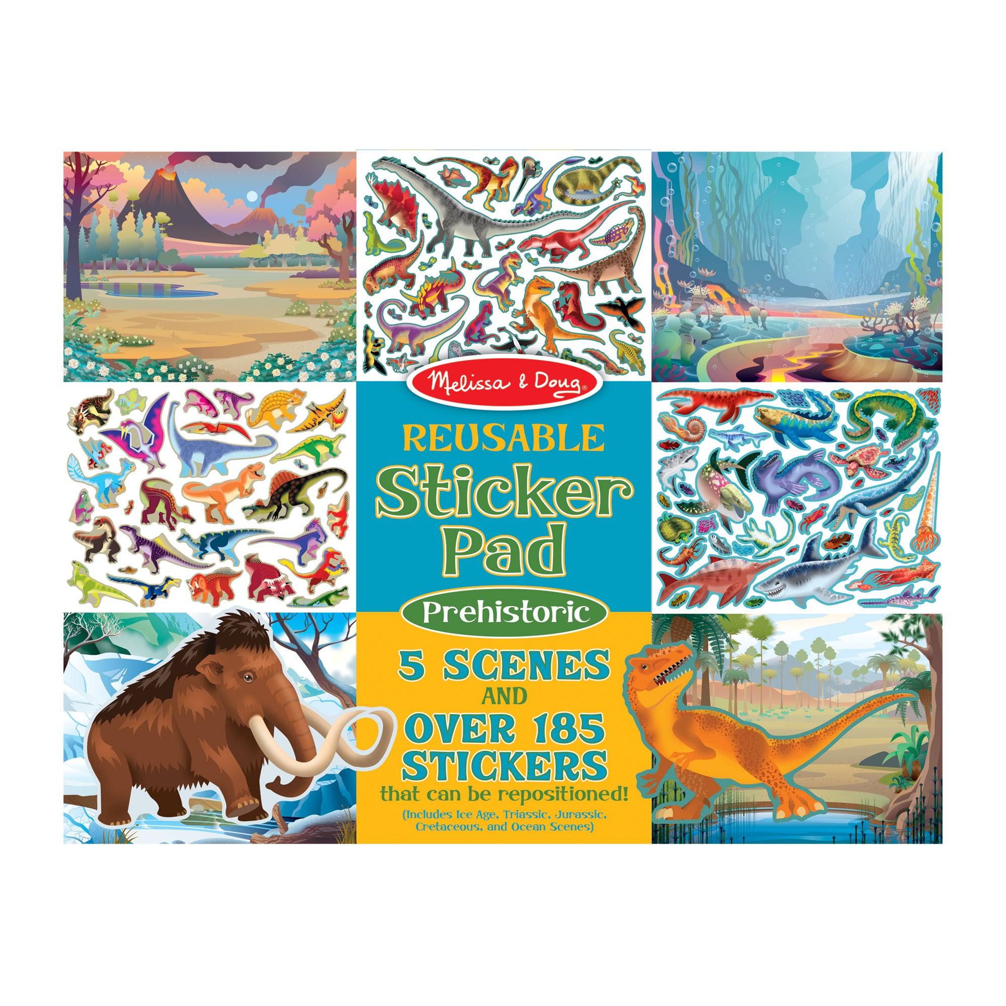 Melissa & Doug Reusable Sticker Pad - Prehistoric
