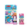 Melissa & Doug Sticker WOW!? Unicorn Bundle: Activity Pad & Sticker Stamper + Mini Activity Pad and 200 Refill Stickers