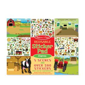 Melissa & Doug Reusable Sticker Pad - Farm