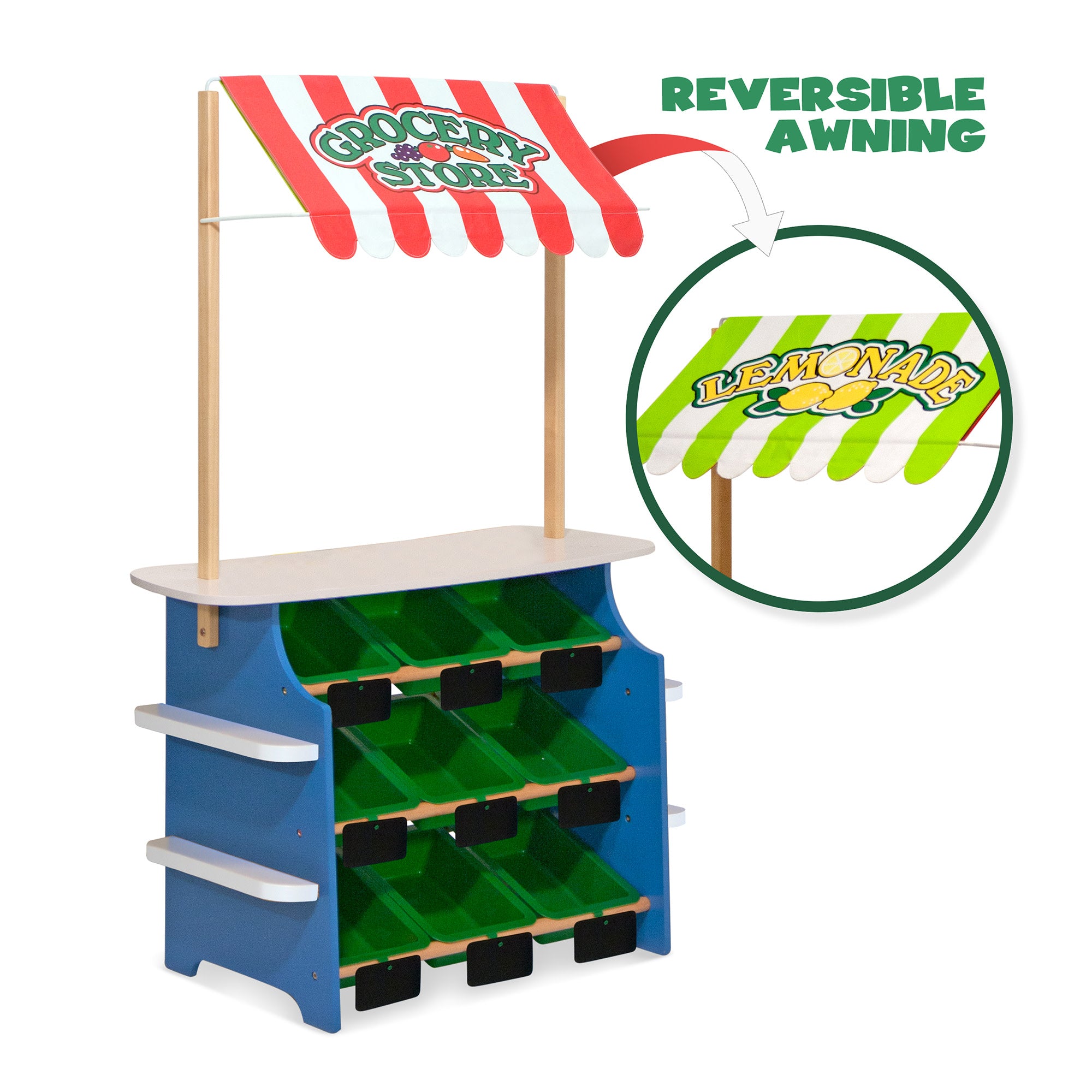 Melissa & Doug Wooden Grocery Store / Lemonade Stand - Image 3