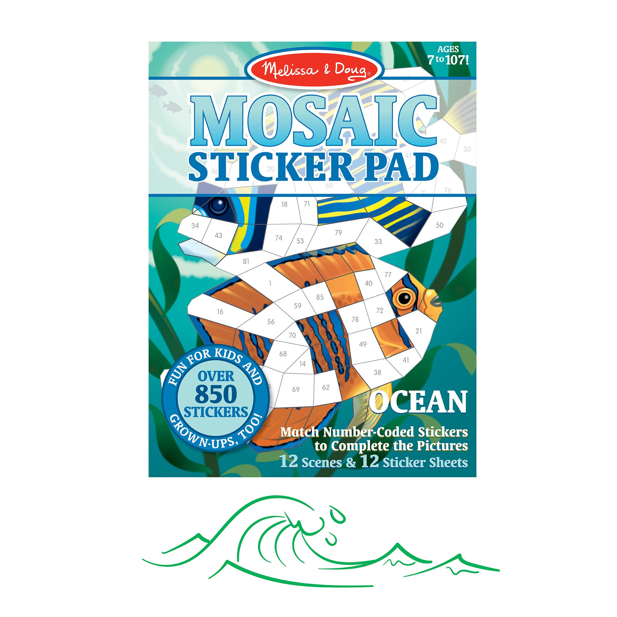 Melissa & Doug Mosaic Sticker Pad - Ocean