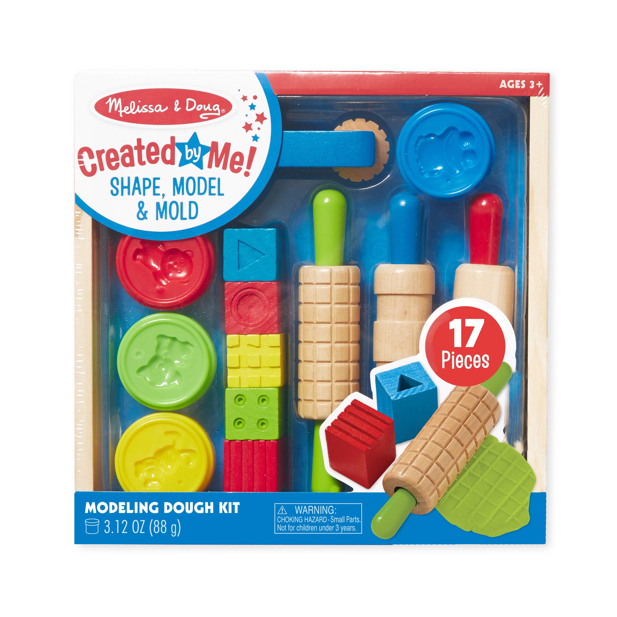 Melissa & Doug Created by Me! Shape, Model & Mold Modeling Dough Craft Kit