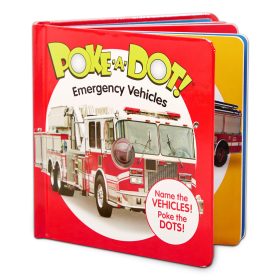 Melissa & Doug Poke-a-Dot: Emergency Vehicles Board Book