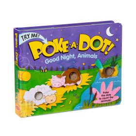 Melissa & Doug Poke-a-Dot: Good Night, Animals Board Book