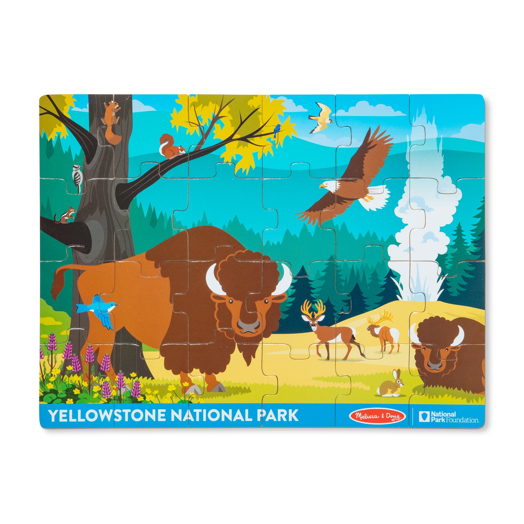 Melissa & Doug Yellowstone National Park Wooden Jigsaw Puzzle ?C 24 Pieces