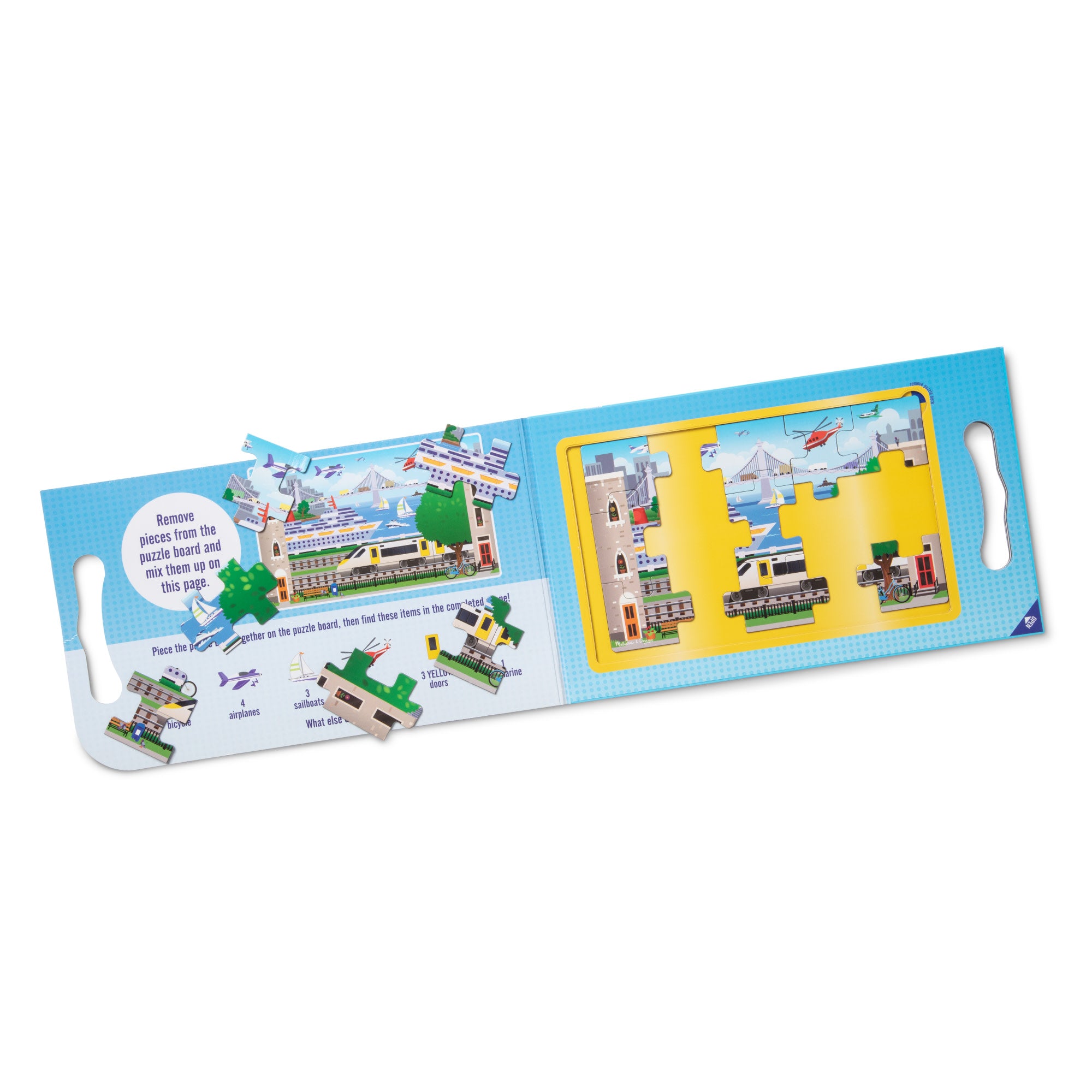 Melissa & Doug Take-Along Magnetic Jigsaw Puzzles ?C Vehicles