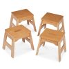 Melissa & Doug Wooden Stools ?C Set of 4