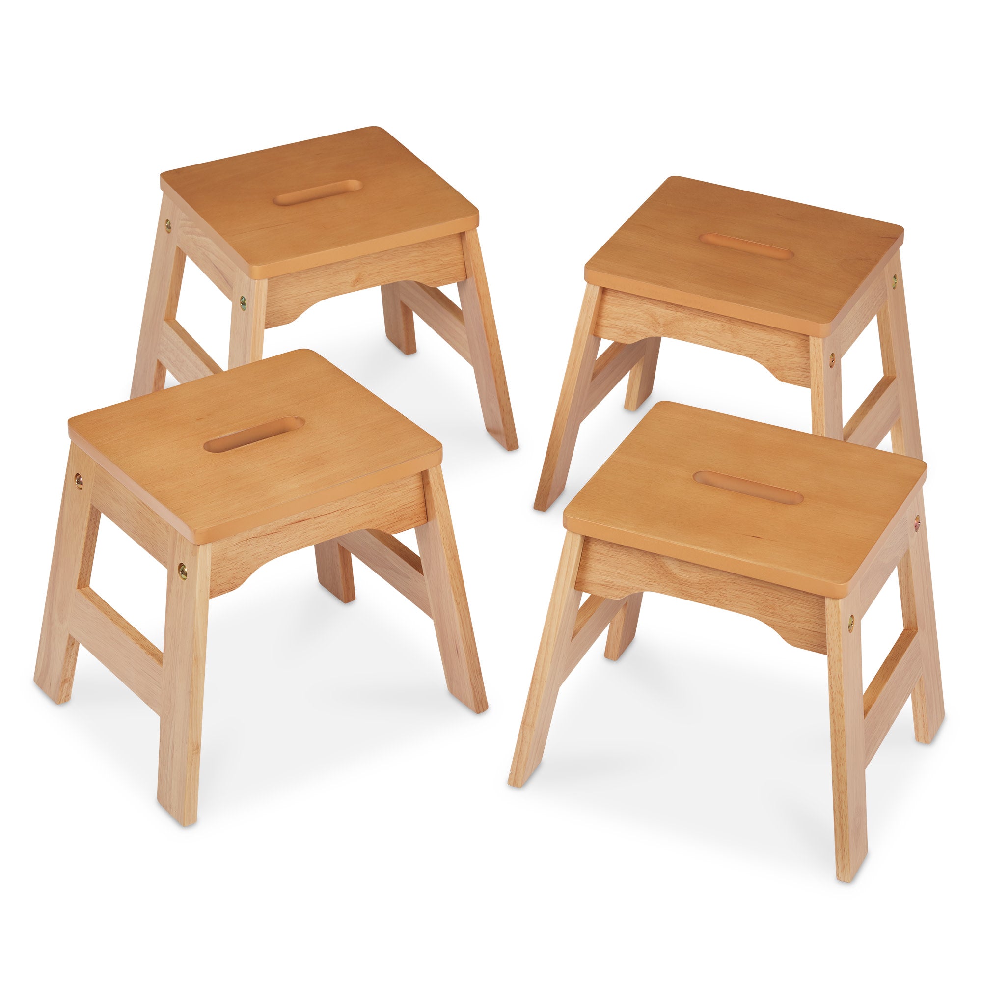 Melissa & Doug Wooden Stools ?C Set of 4