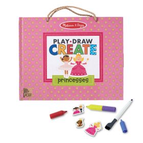 Melissa & Doug Natural Play: Play, Draw, Create Reusable Drawing & Magnet Kit ?C Princesses