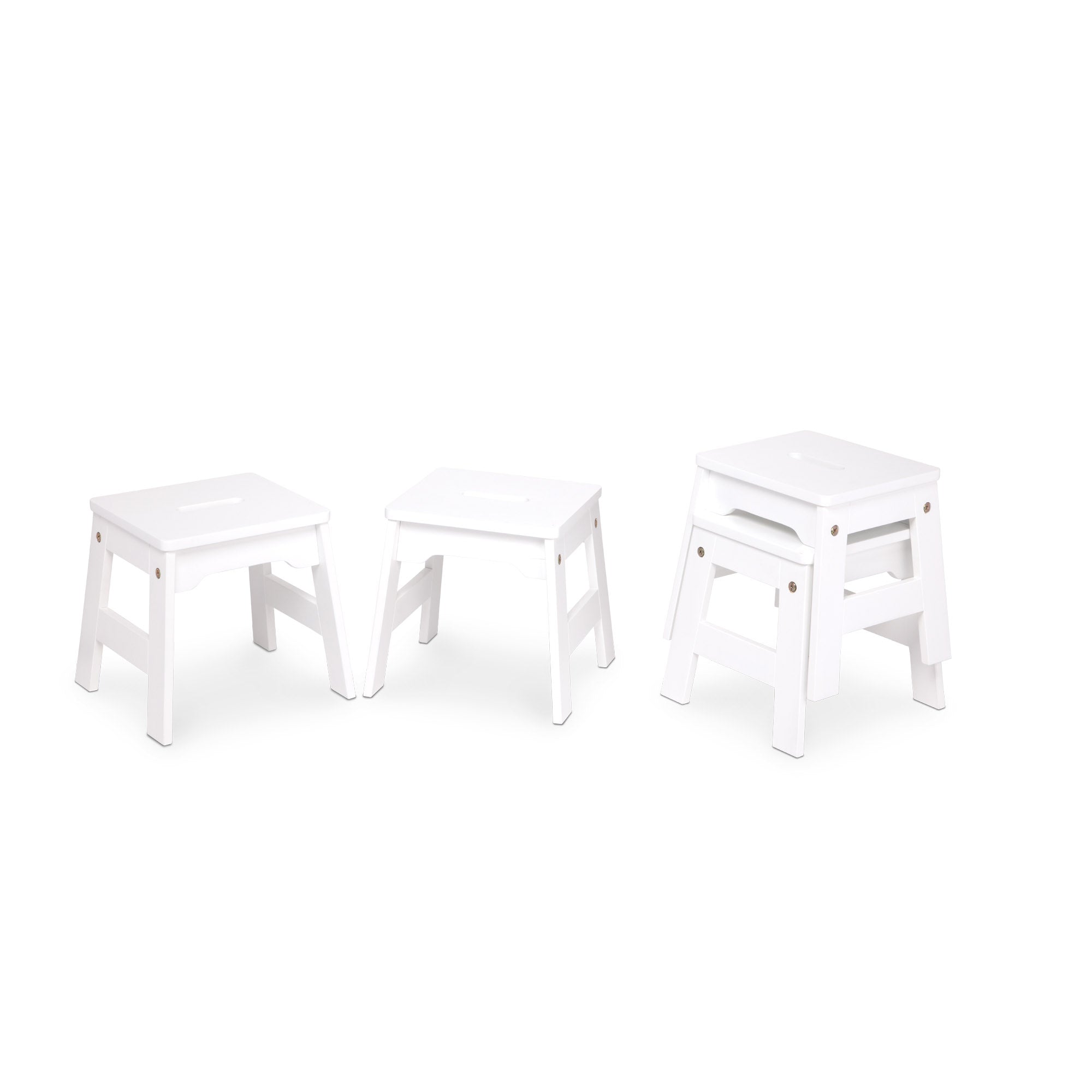 Melissa & Doug Wooden Stools ?C Set of 4 - Image 3