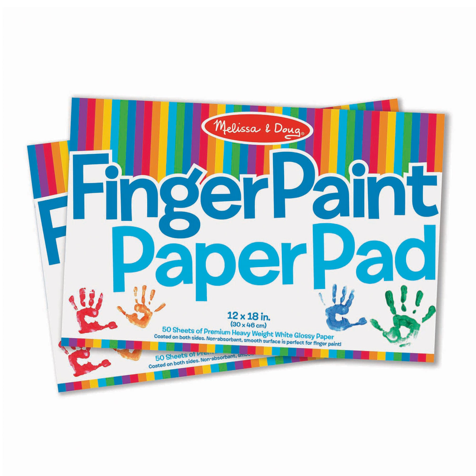 Melissa & Doug Finger Paint Paper Pad 2-Pack - Image 2