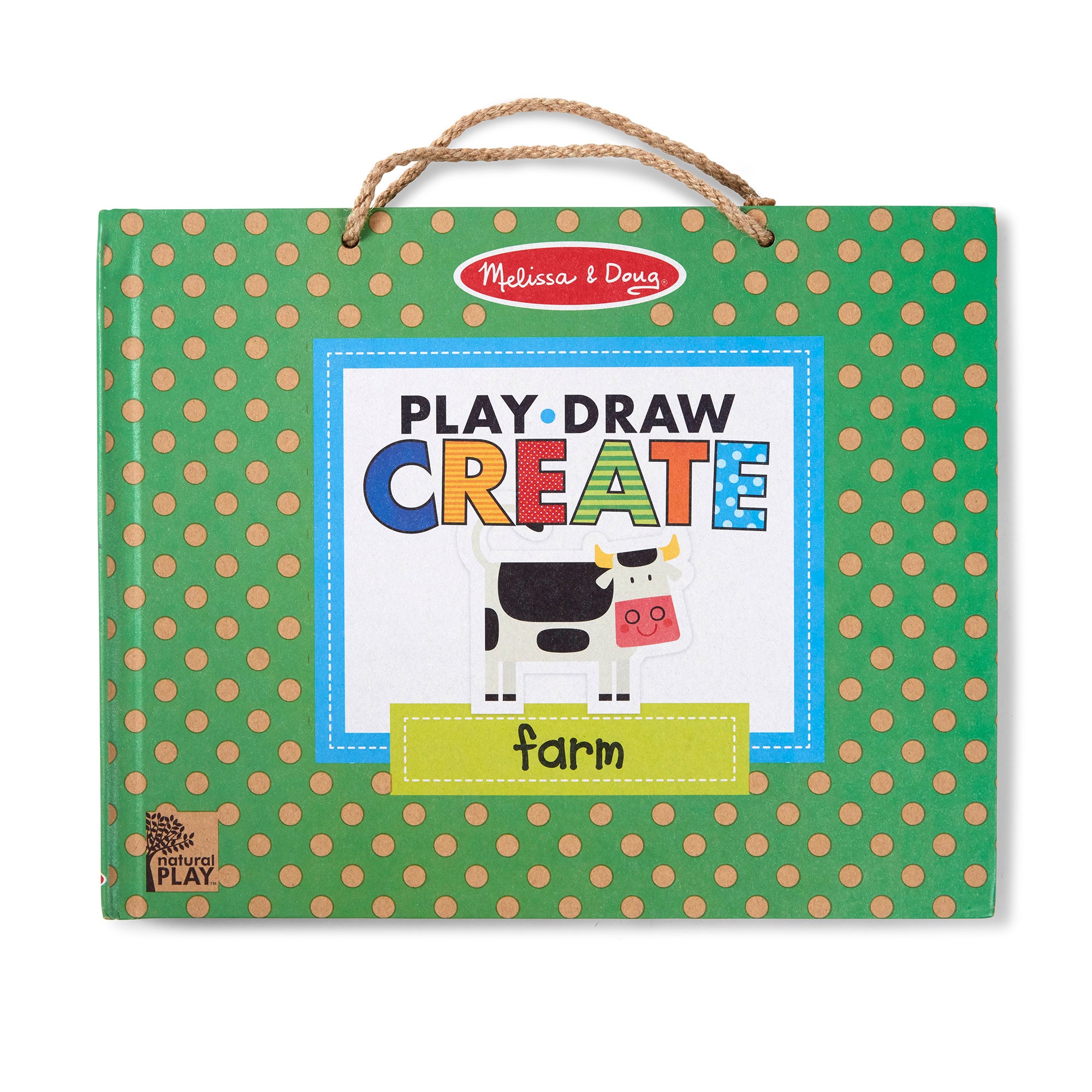 Melissa & Doug Natural Play: Play, Draw, Create Reusable Drawing & Magnet Kit ?C Farm - Image 5