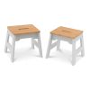 Melissa & Doug Wooden Stools ?C Set of 2