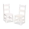 Melissa & Doug Wooden Chair Pair  - White