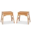 Melissa & Doug Wooden Stools ?C Set of 2
