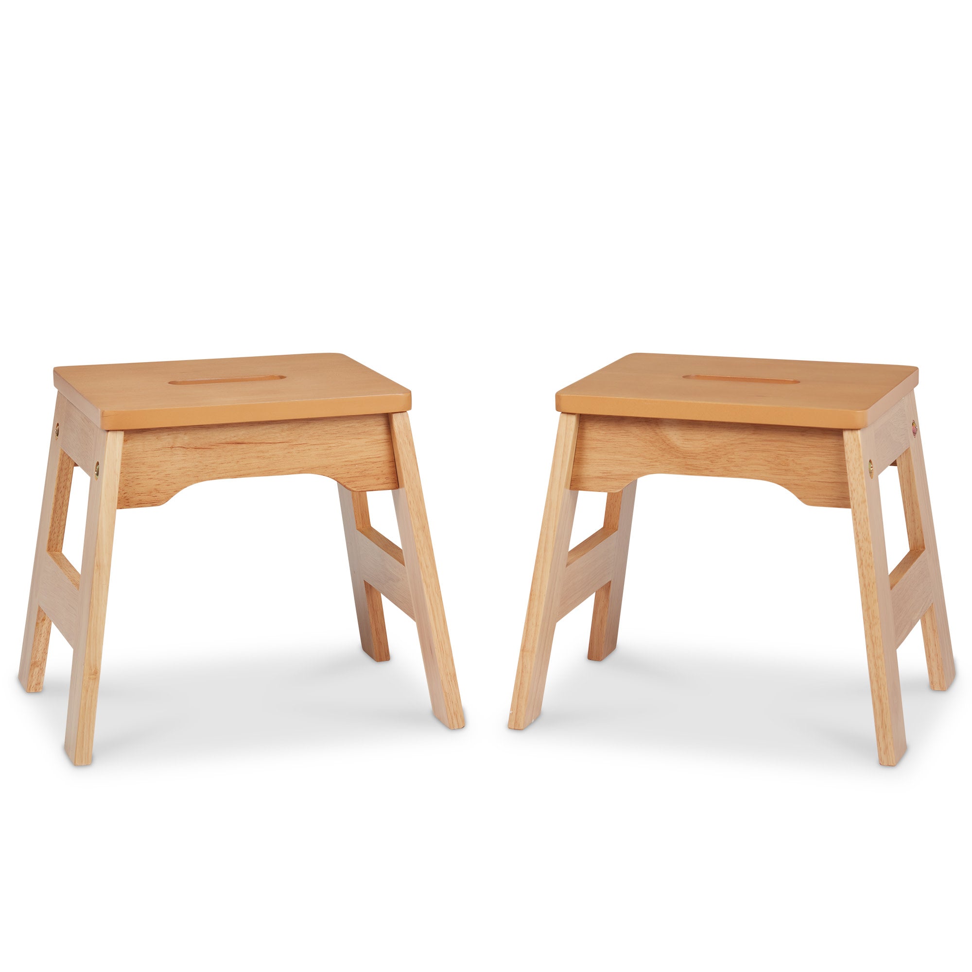 Melissa & Doug Wooden Stools ?C Set of 2