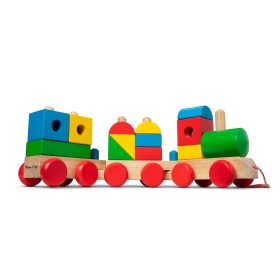 Melissa & Doug Jumbo Wooden Stacking Train ?C Classic