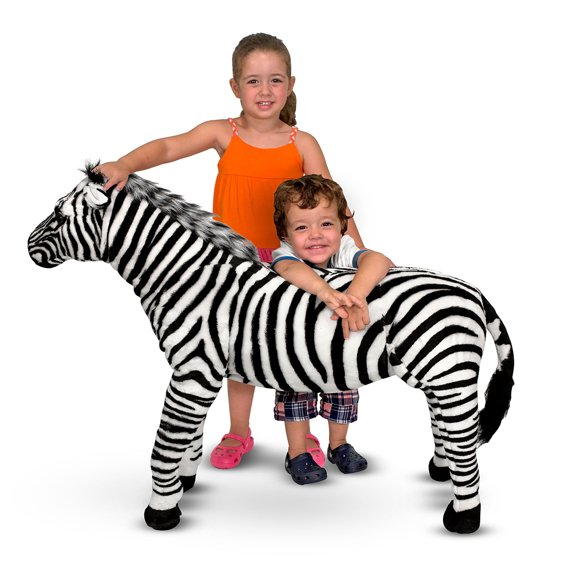 Melissa & Doug Zebra Lifelike Plush Stuffed Animal - Image 4