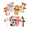 Melissa & Doug Hand Puppet 2-Pack: Farm Friends, Zoo Friends