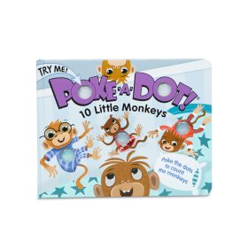 Melissa & Doug Poke-a-Dot: 10 Little Monkeys Board Book