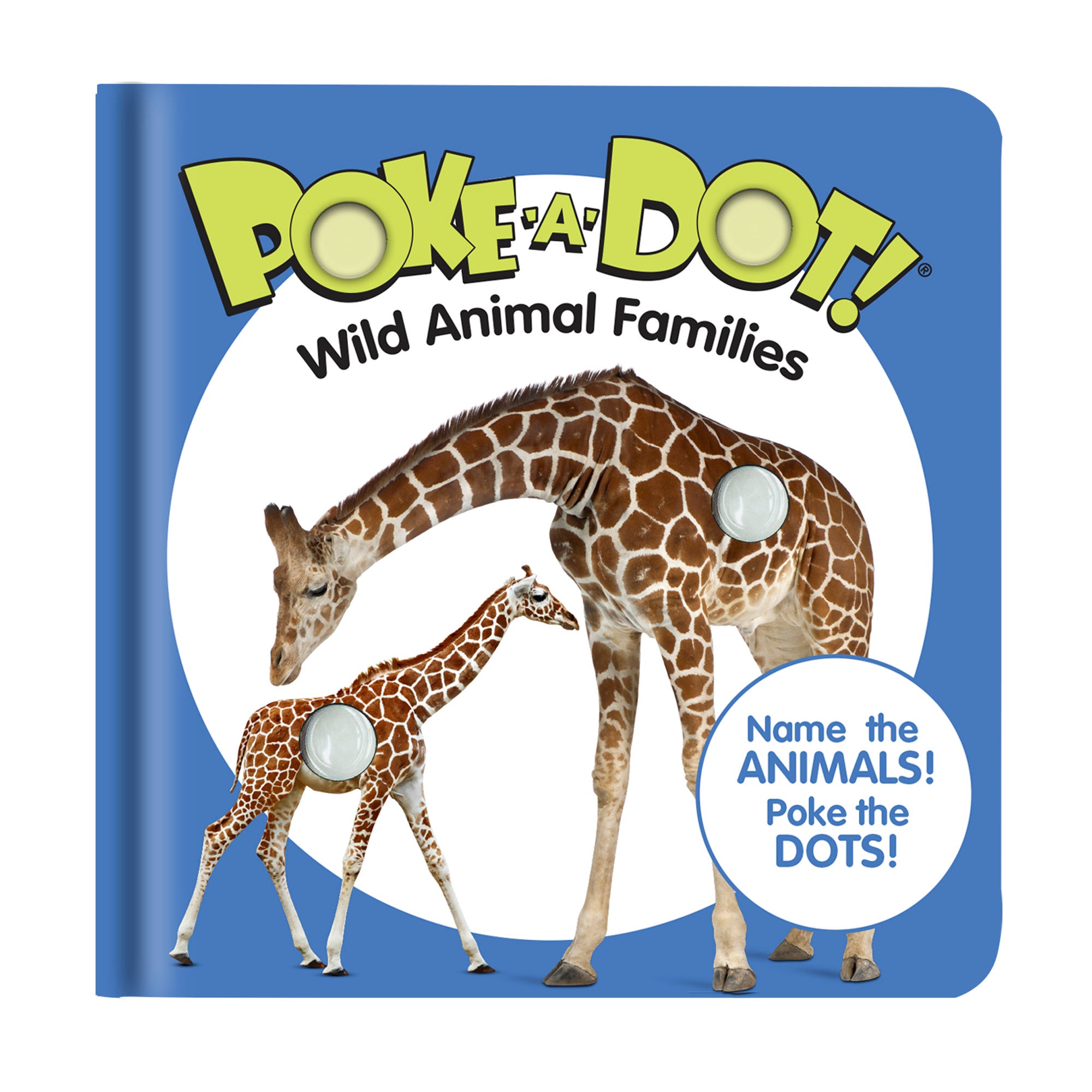 Melissa & Doug Poke-a-Dot: Wild Animal Families Board Book
