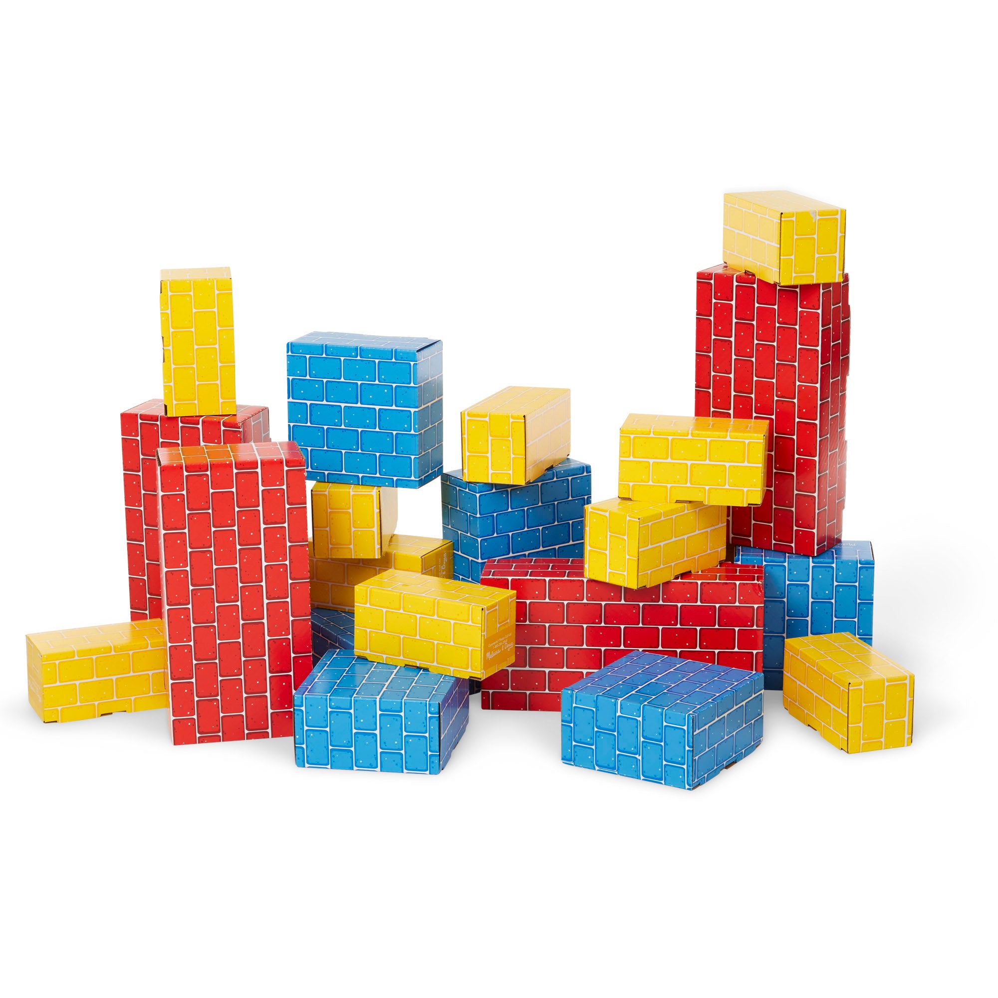 Melissa & Doug Jumbo Cardboard Blocks - 24 Pieces