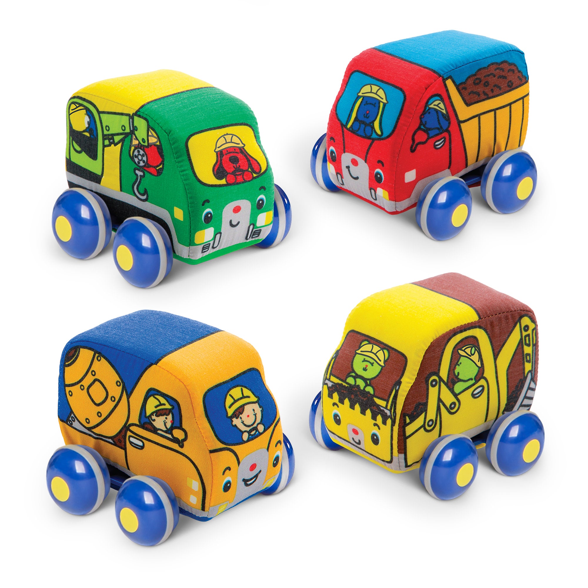 Melissa & Doug K's Kids Pull-Back Construction Vehicles - Image 9