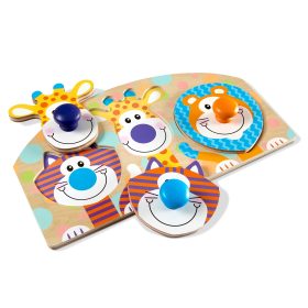 Melissa & Doug Safari Jumbo Peg Puzzle - 3 Pieces