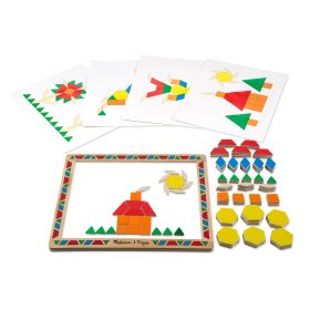 Melissa & Doug Wooden Magnetic Pattern Block Kit