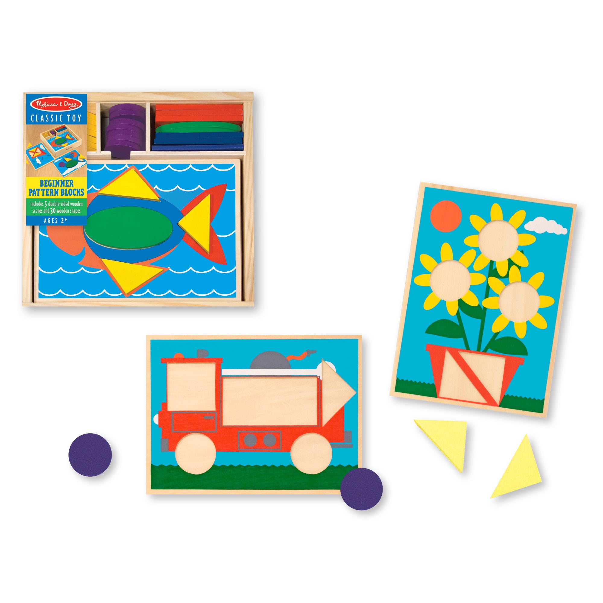 Melissa & Doug Beginner Pattern Blocks - Image 10