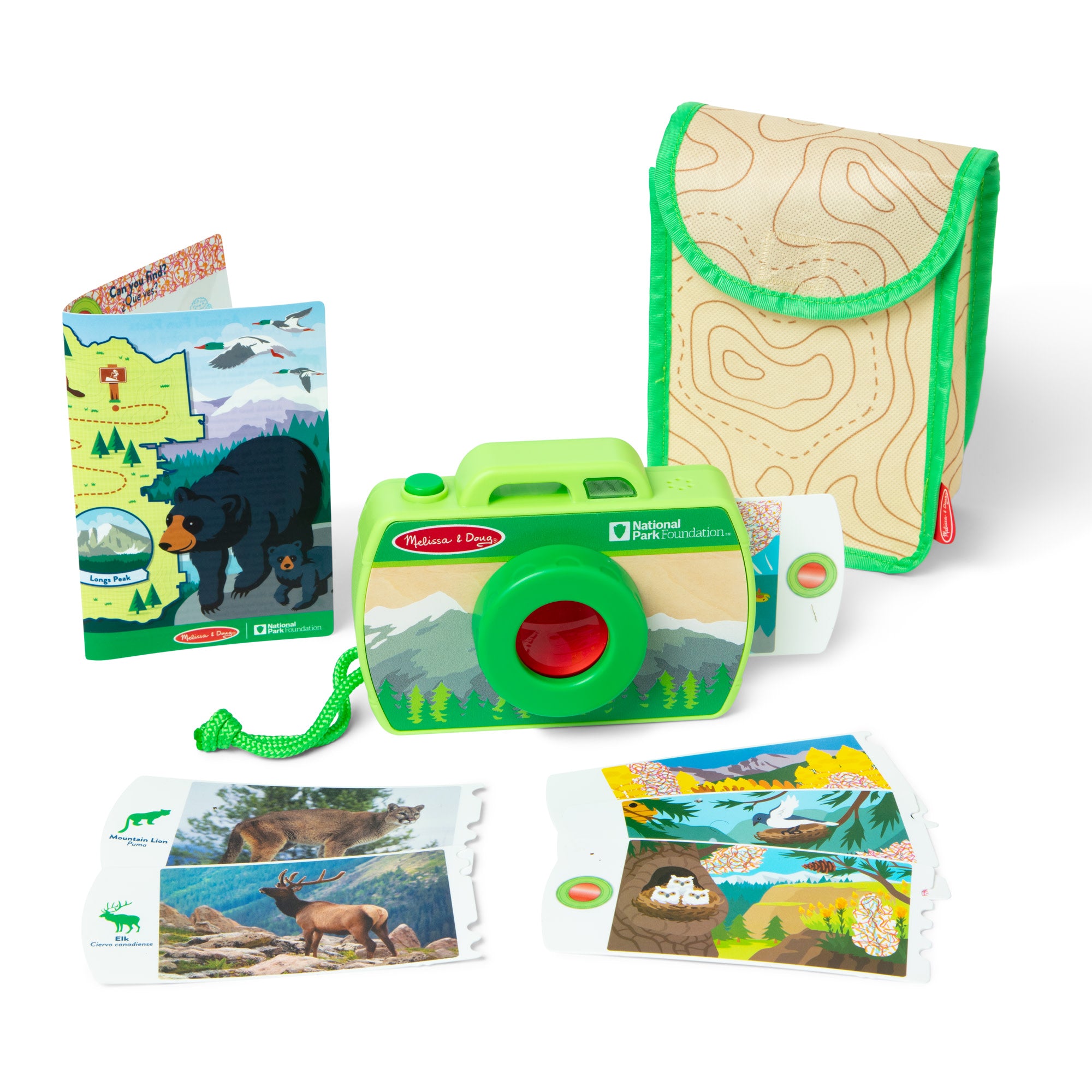 Melissa & Doug Rocky Mountain National Park Sights & Sounds Wooden Toy Camera Play Set - Image 8