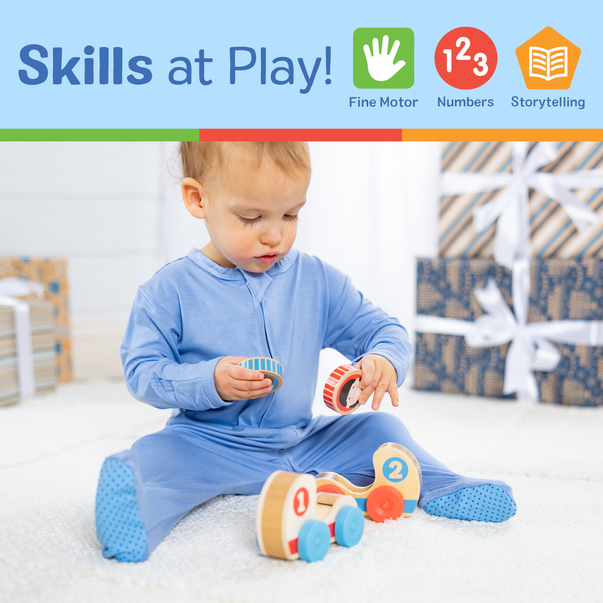 Melissa & Doug GO Tots Wooden Race Cars - Image 5