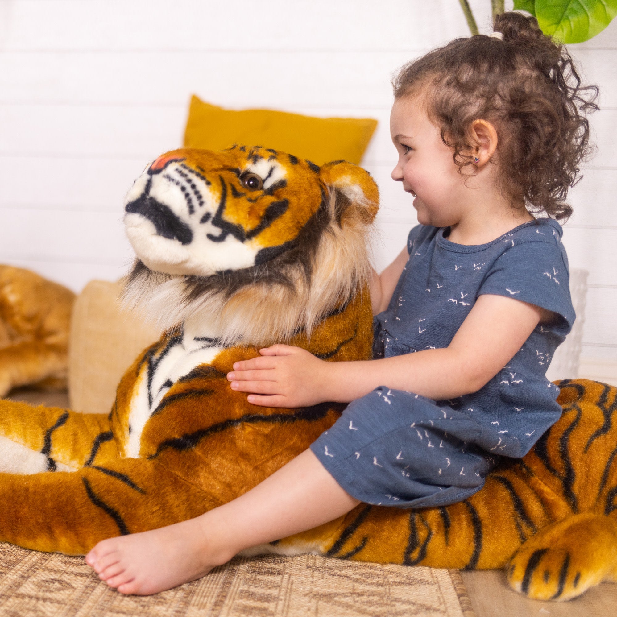 Melissa & Doug Tiger Lifelike Plush Stuffed Animal - Image 8