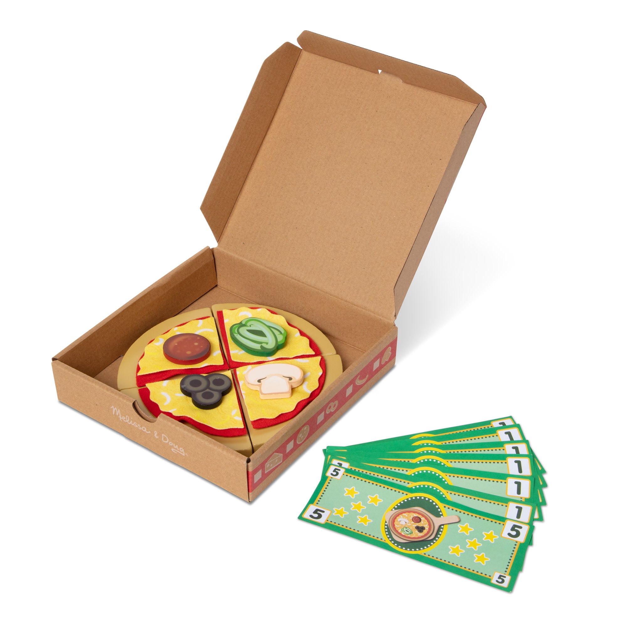 Melissa & Doug Top & Bake Pizza Counter - Wooden Play Food - Image 4