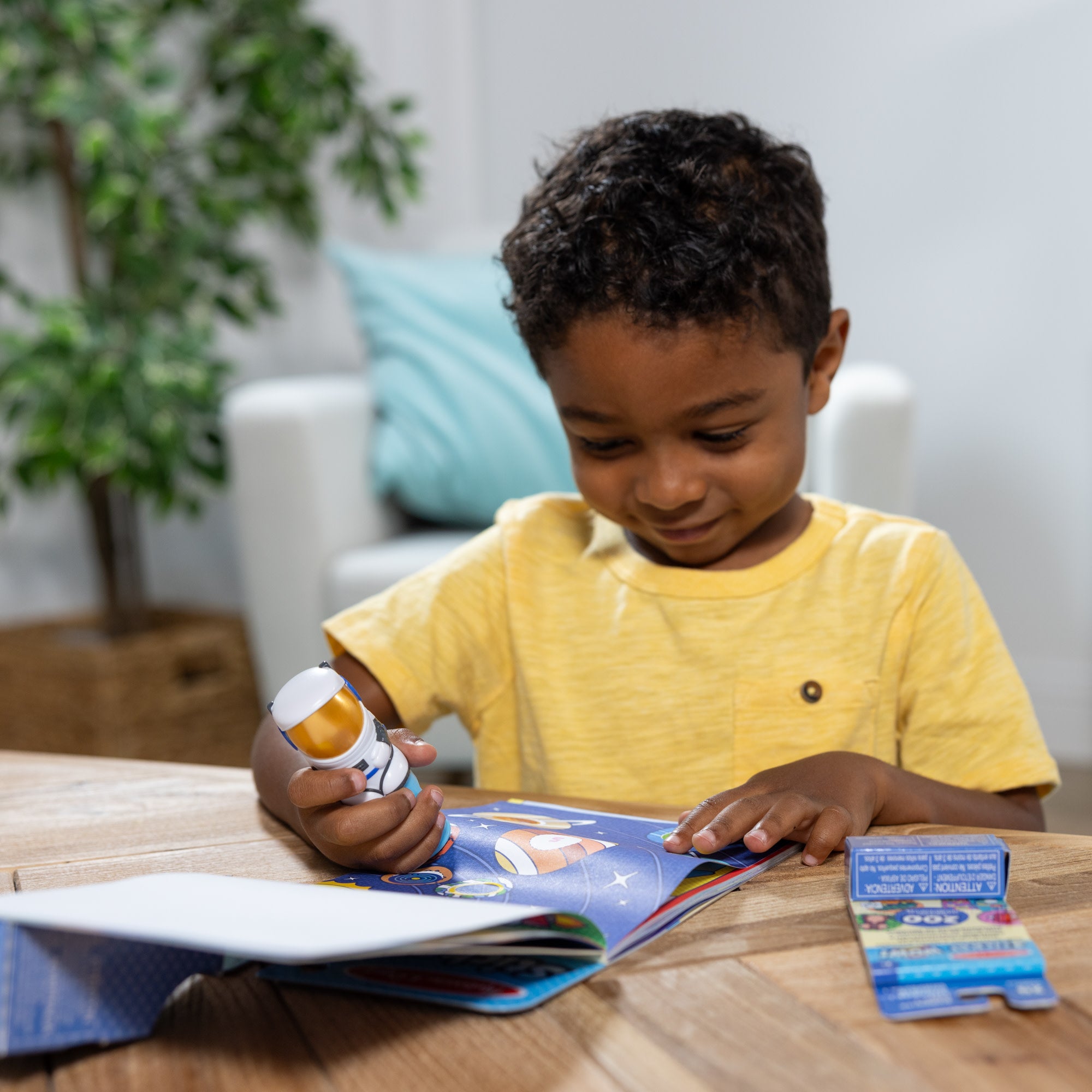 Melissa & Doug Sticker WOW!? Astronaut Bundle: Activity Pad & Sticker Stamper + Mini Activity Pad and 200 Refill Stickers - Image 5