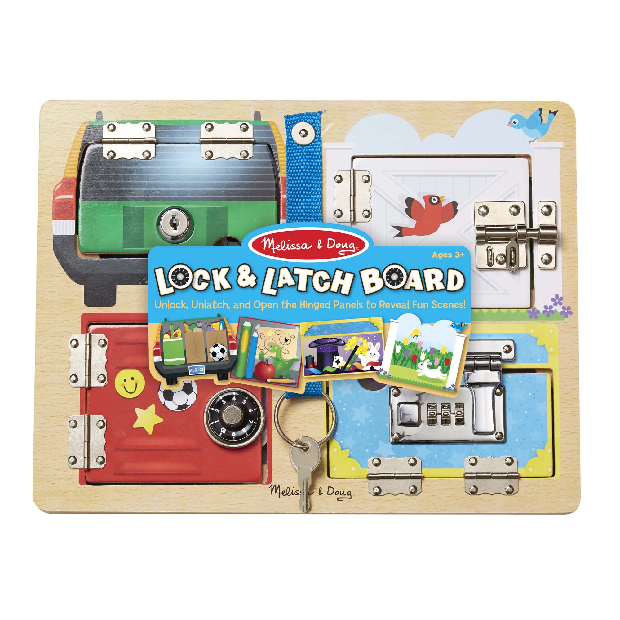 Melissa & Doug Locks & Latches Board - Image 3