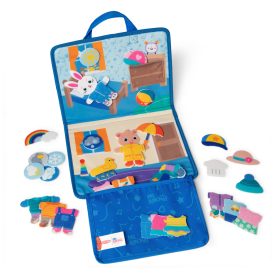 Melissa & Doug Ms. Rachel Water WOW! Color-Reveal Pad What to Wear Felt Activity Board