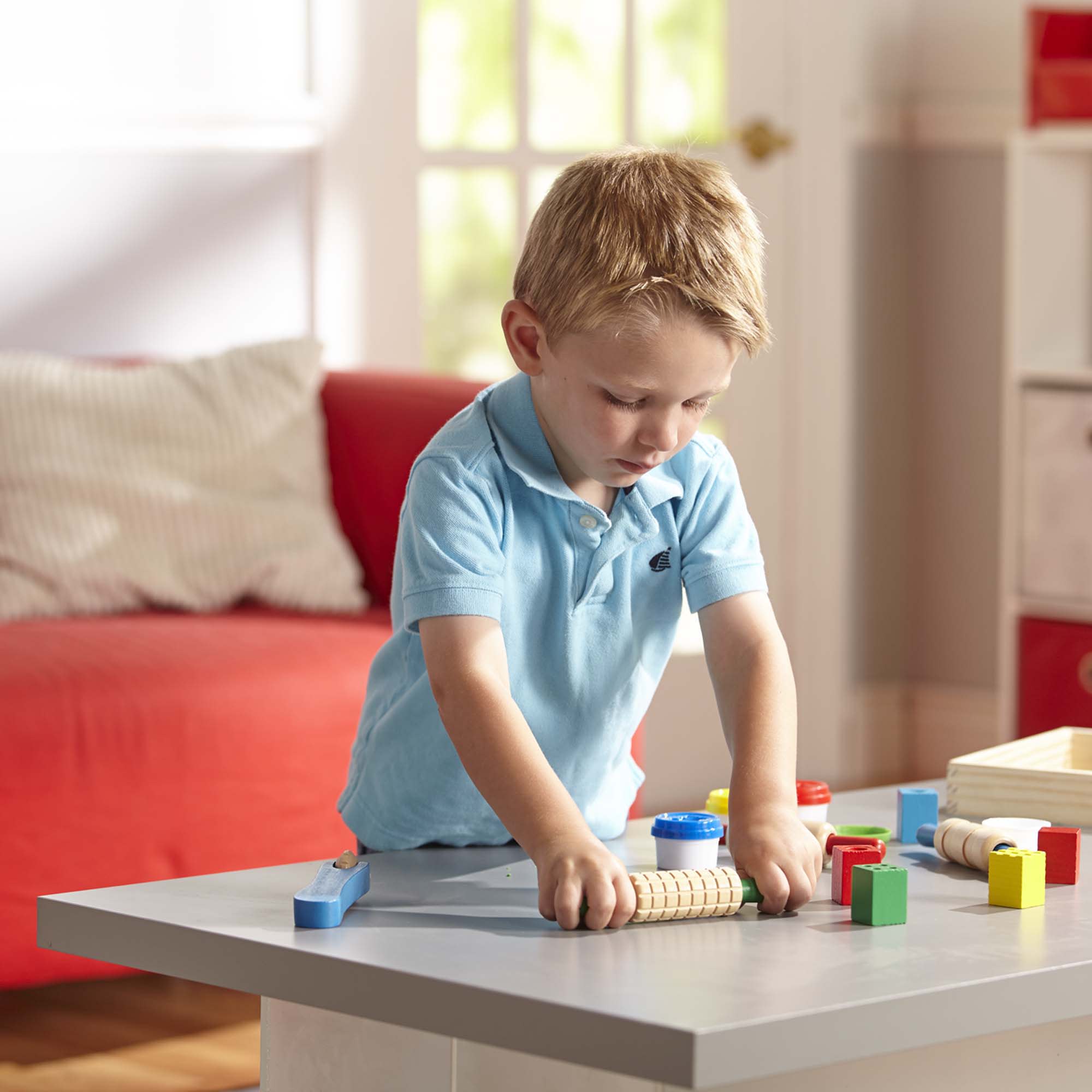 Melissa & Doug Clay Activity 2-Pack: Shape, Model & Mold; Cut, Sculpt & Stamp - Image 2