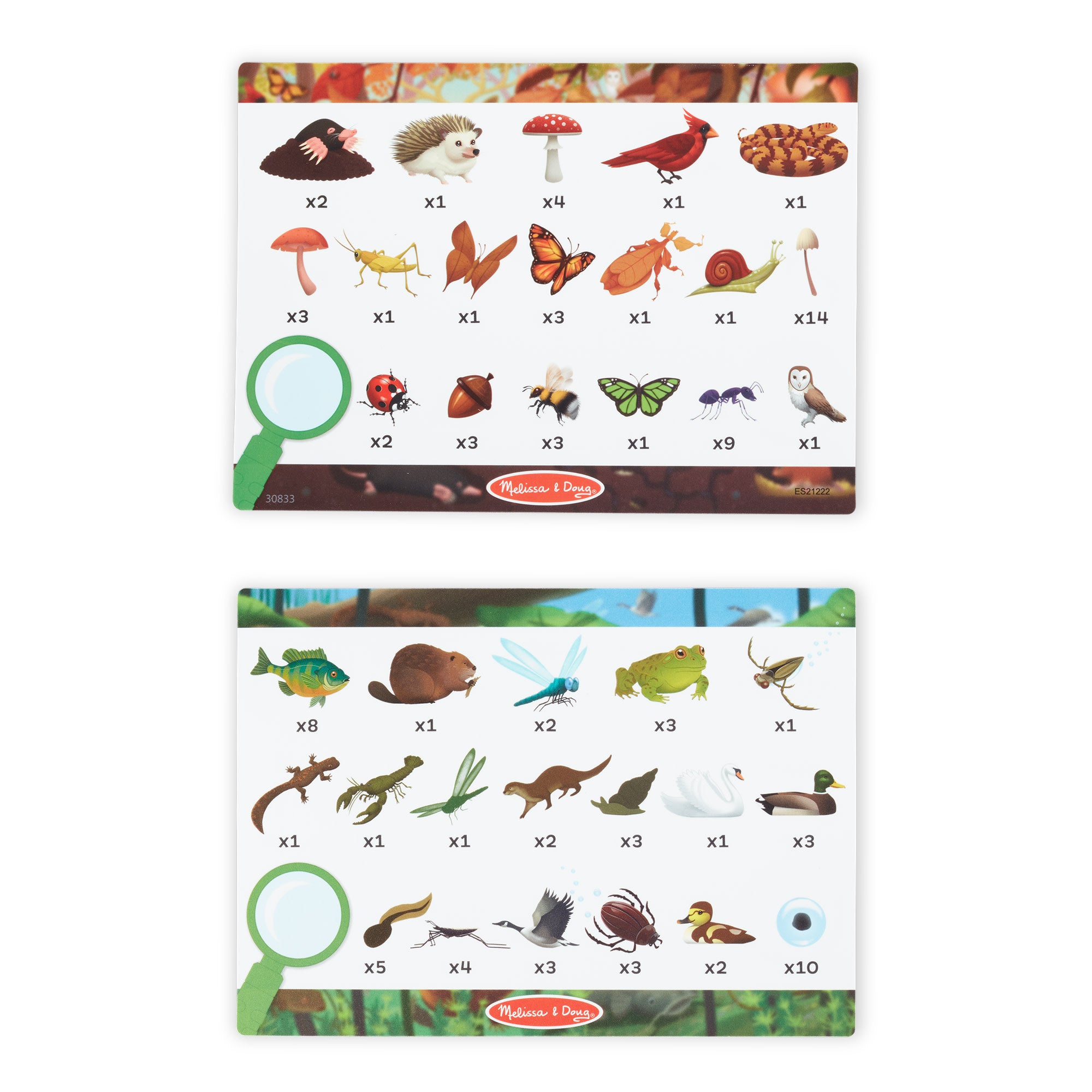 Melissa & Doug Let's Explore Double-Sided Seek & Find Puzzle