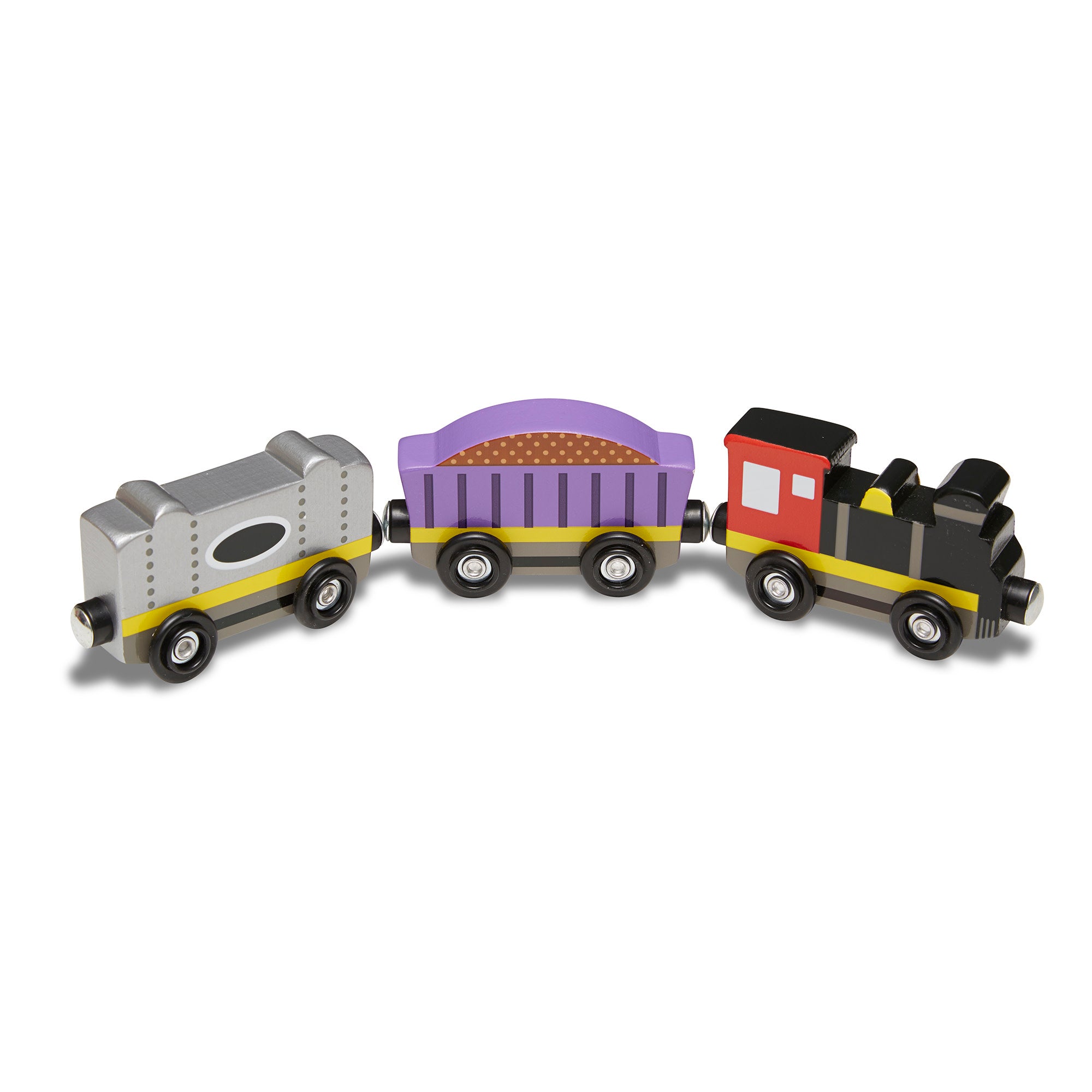 Melissa & Doug Magnetic Wooden Train Cars - Image 4