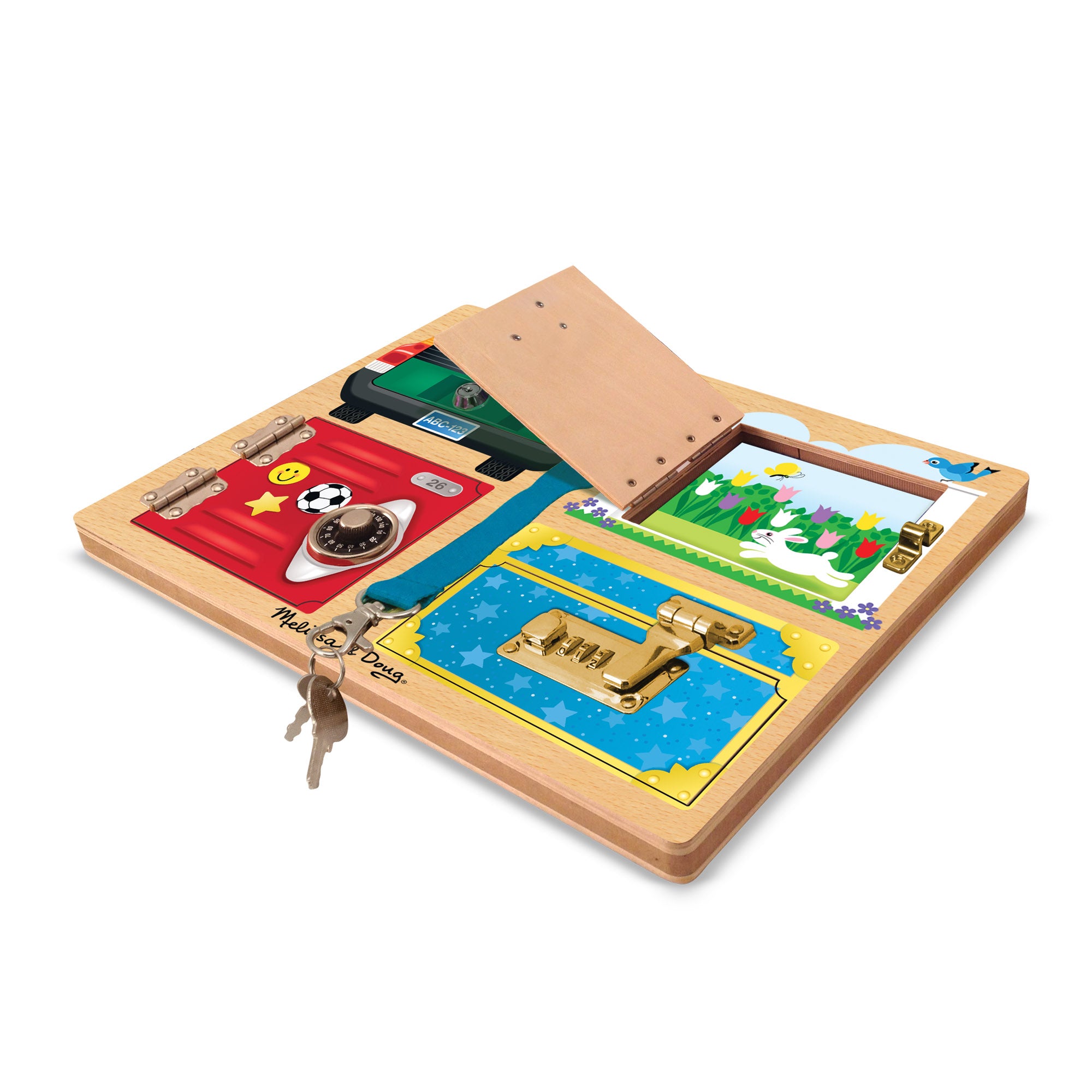 Melissa & Doug Locks & Latches Board - Image 4
