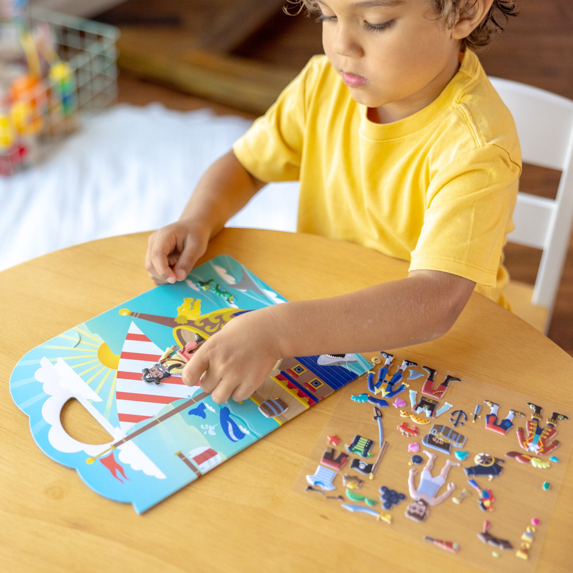 Melissa & Doug Puffy Sticker Play Set - Pirate - Image 2