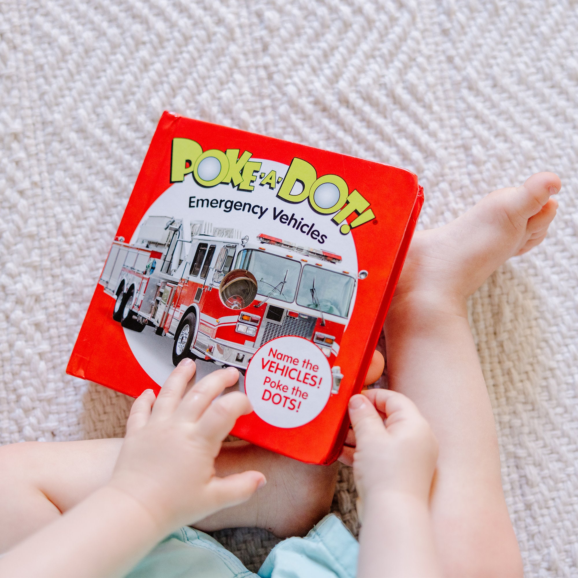 Melissa & Doug Poke-a-Dot: Emergency Vehicles Board Book - Image 2