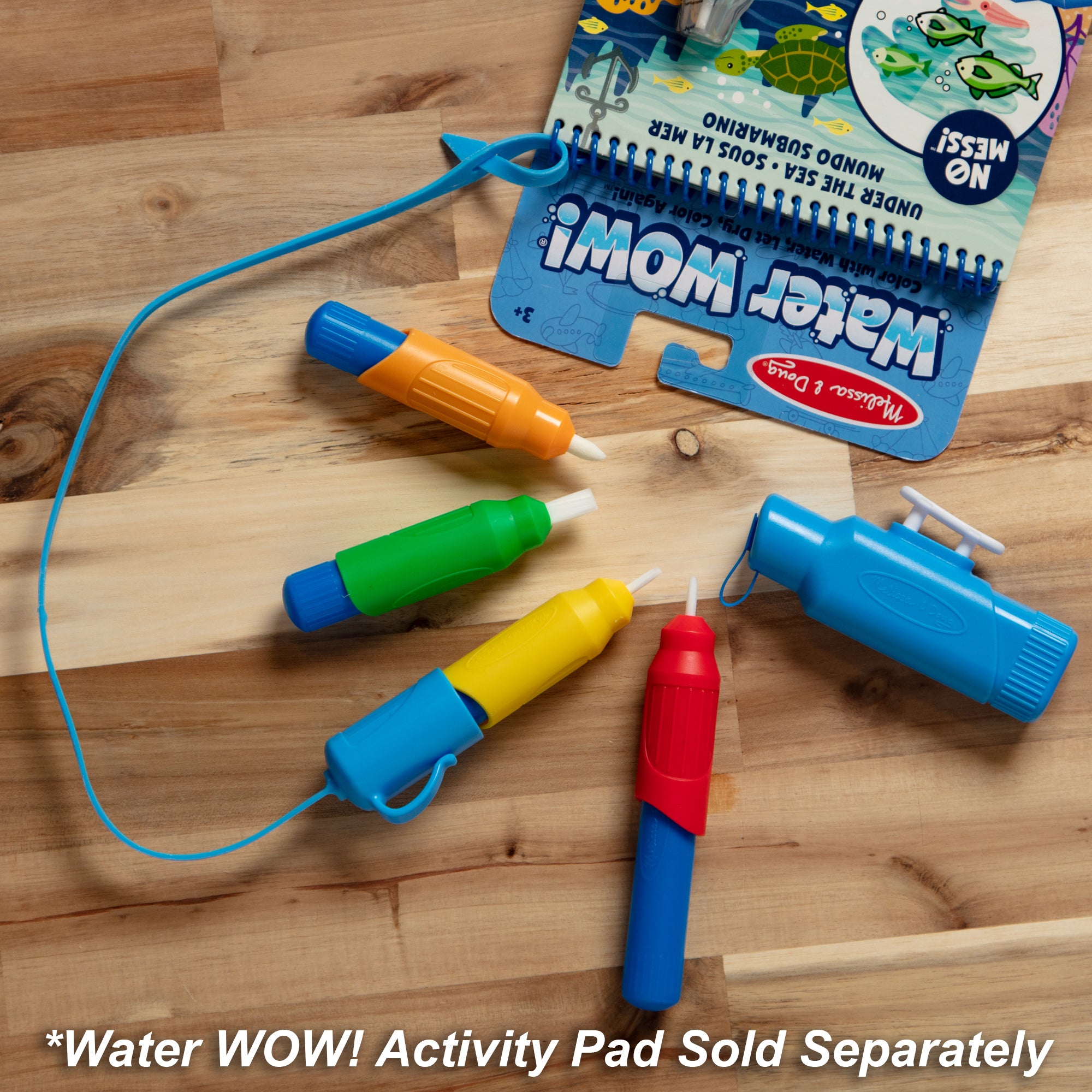 Melissa & Doug Water WOW! Pen Pack (4 Water Pens, Sprayer, Tether Cap) - Image 9
